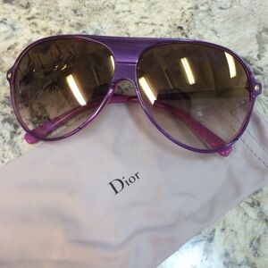 Dior Purple Aviator Sunglasses